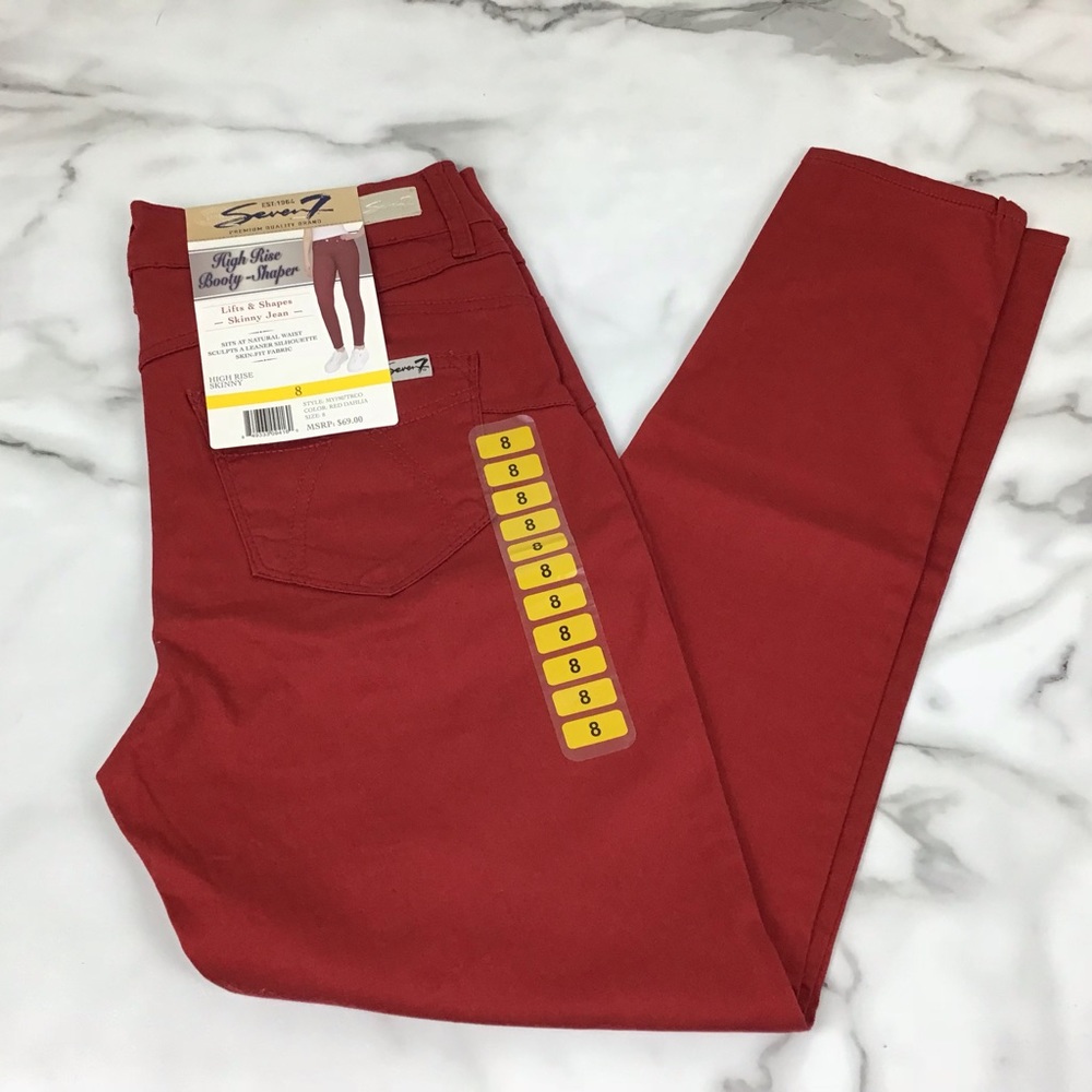 Seven7 High Rise BootyShaper Skinny Jeans